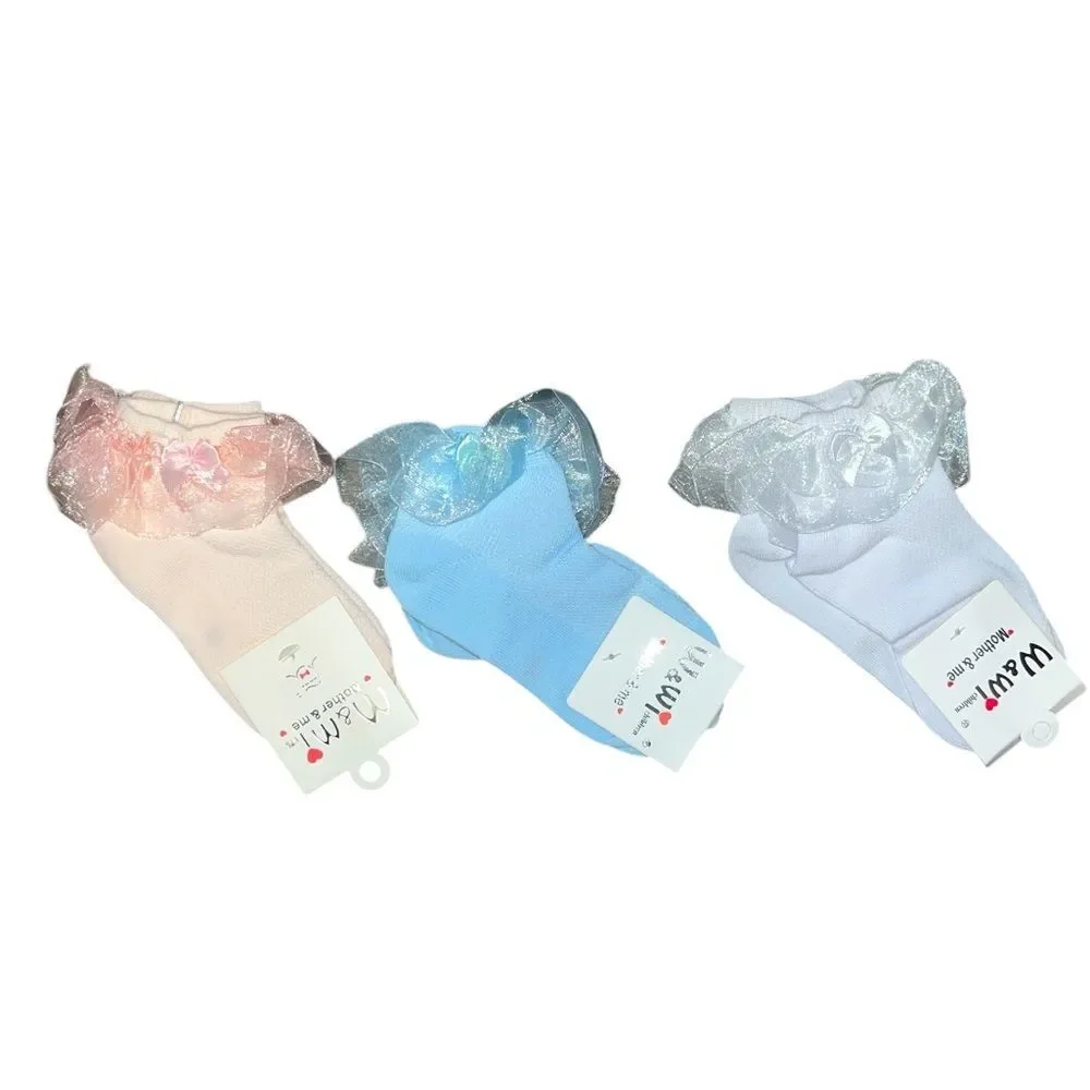 Mother & Me Girls Tulle Dress Socks